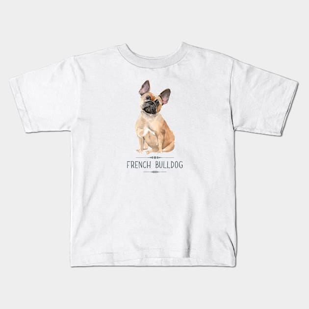 French Bulldog Kids T-Shirt by bullshirter